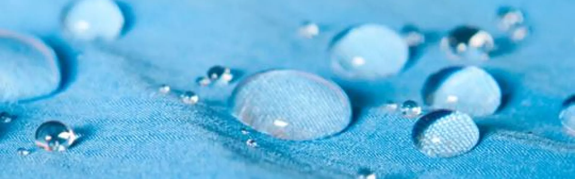 water on fabric