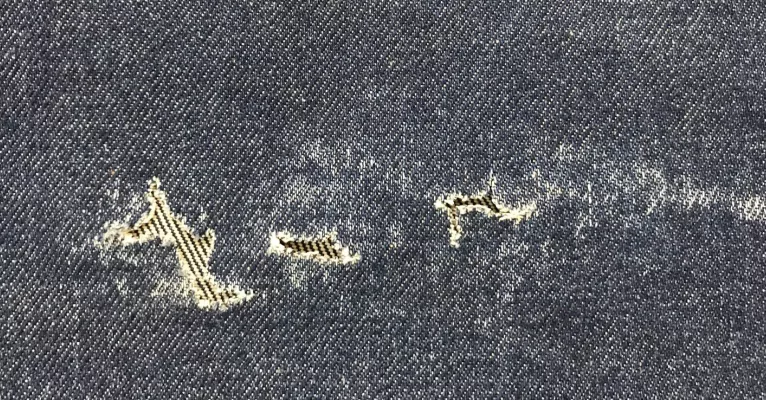 jeans abrasion